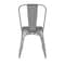 Flash Furniture Silver Metal Stack Chair with Gray Poly Resin Seat CH-31230-SIL-PL1G-GG - alternate 3